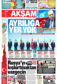 Akşam Gazetesi Gazete Manşeti