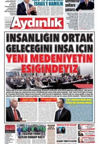 Aydınlık Gazetesi Gazete Manşeti