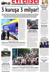 Evrensel Gazetesi Gazete Manşeti