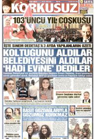 Korkusuz Gazetesi Gazete Manşeti