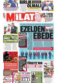 Milat Gazetesi Gazete Manşeti
