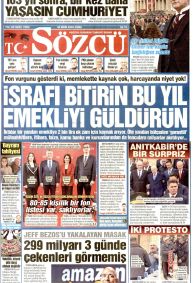 Sözcü Gazetesi Gazete Manşeti