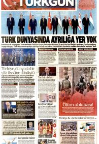 Türkgün Gazetesi Gazete Manşeti