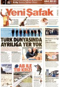 Yeni Şafak Gazetesi Gazete Manşeti
