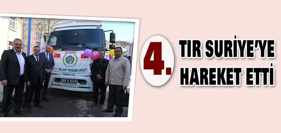 Bayburt Suriye’ye 4. YardımTırını Gönderdi