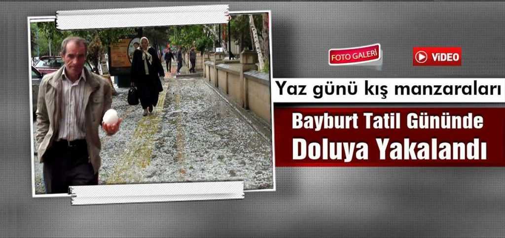 Bayburt’ta Yaz Günü Kış Manzaraları