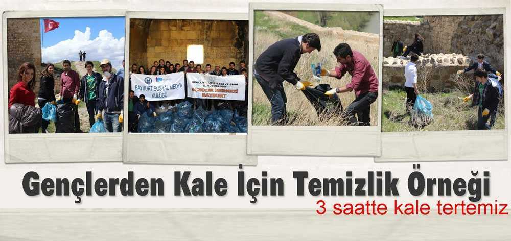 Gençlerden Kale İçin Temizlik Örneği