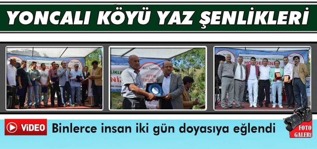 Yoncalı Köyünde Muhteşem Yaz Şenliği Kutlaması