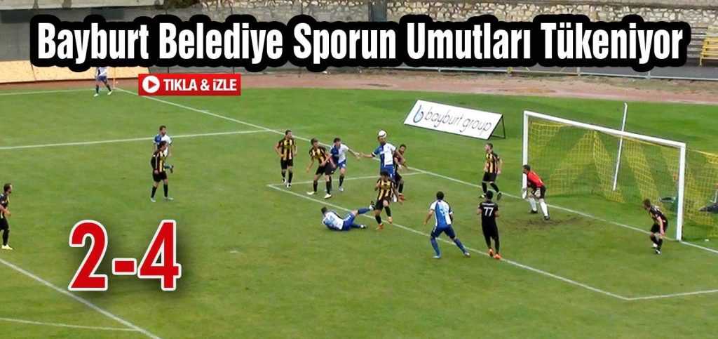 Bayburt Belediye Sporun Umutları Tükeniyor
