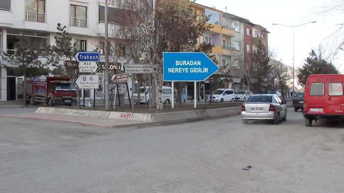 Bayburt'ta Yön Tabelası Sorunu 10