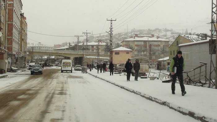 Kar Bayburt'u Beyaza Bürüdü 8