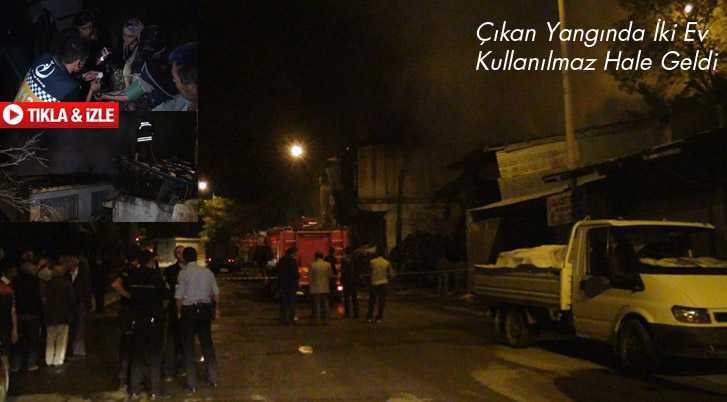 Çıkan Yangında İki Ev Kullanılmaz Hale Geldi