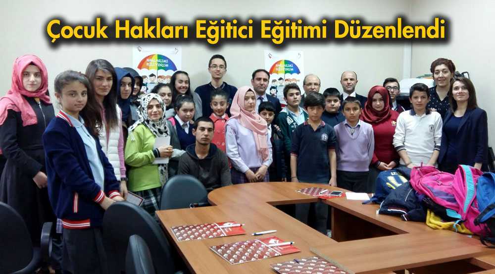 Çocuk Hakları Eğitici Eğitimi Düzenlendi