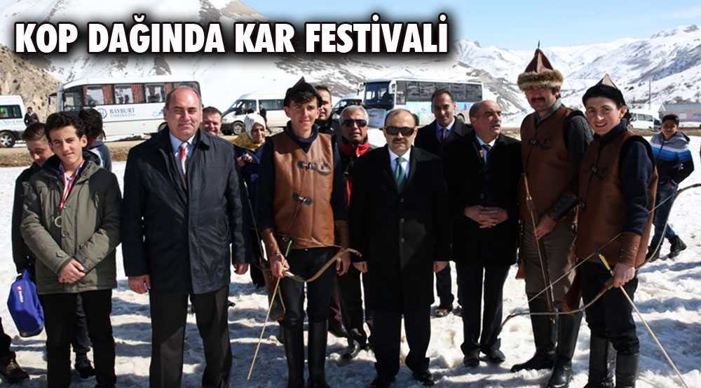 Kop Dağı Kayak Merkezi’nde Kar Festivali