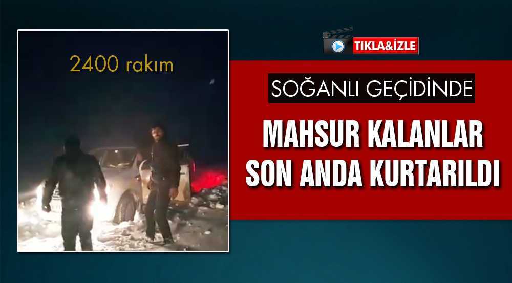 Soğanlı Dağının Zirvesinde Mahsur Kalanlar Kurtarıldı