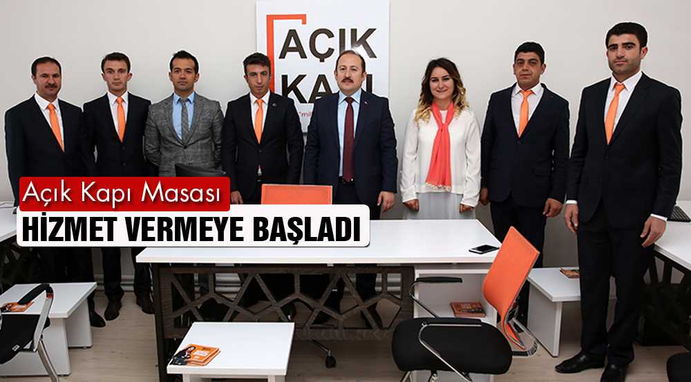 Açık Kapı Masası Bayburt’ta Hizmet Vermeye Başladı