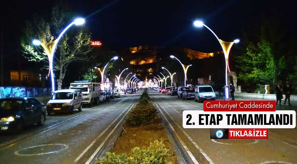 Bayburt’ta Cumhuriyet Caddesinin 2. Etabı Tamamlandı