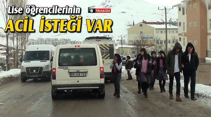 Bayburt’ta Lise Öğrencilerinden Acil İstek