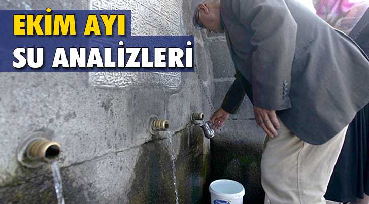 Bayburt’ta Ekim Ayı İçme Su Analizleri