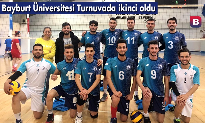 Bayburt Üniversitesi Voleybol Turnuvasında İkinci Oldu