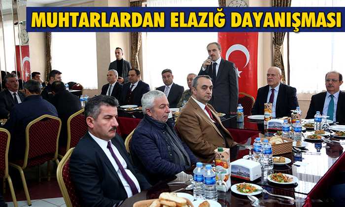 Bayburt’ta Muhtarlardan Elazığ Dayanışması