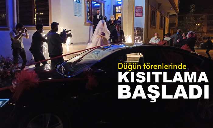 Bayburt’ta düğünlerdeki kısıtlamalar sıkı denetimlerle başladı