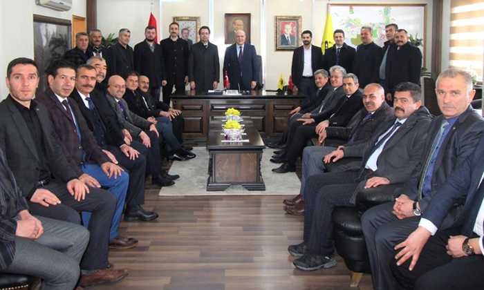 TÜRKAV ve Türk Eğitim-Sen heyetinden Pekmezci’ye ziyaret