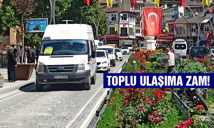 Bayburt’ta toplu ulaşıma zam geldi