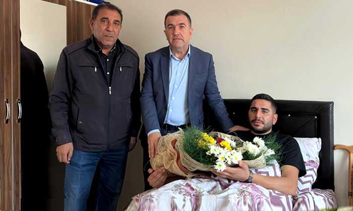 Bayburt Valisi Eldivan’dan Uzman Çavuş Muhittin Can’a ziyaret