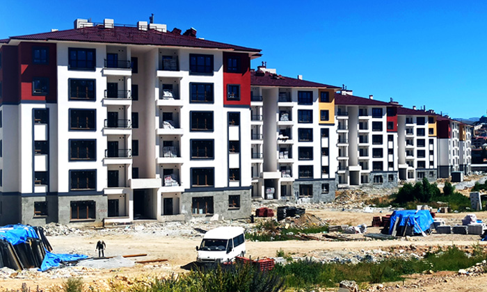 TOKİ tarafından yapımı devam eden 367 konut 2024 yılında tamamlanıyor