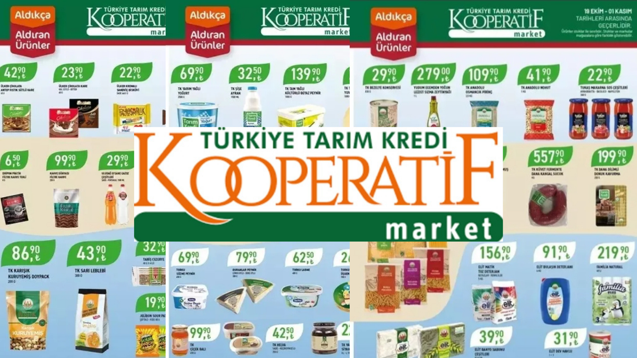 Tarım Kredi’den Dev İndirim! Ayçiçek Yağı, Kıyma, Çay, Süt Yoğurt Dip Fiyat