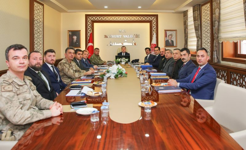 Bayburt’ta altyapı ve güvenlik toplantısı düzenlendi