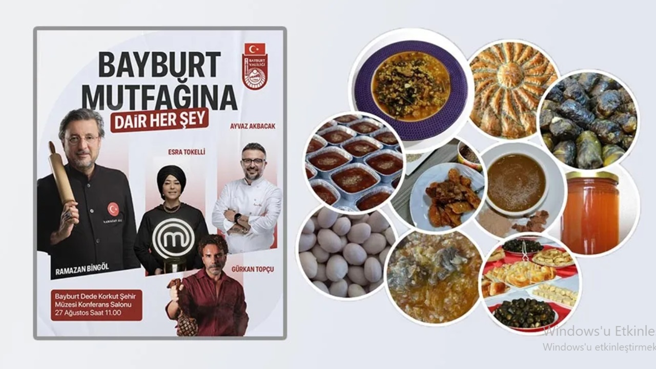 Ünlü Şefler Bayburt Mutfağı İçin Buluşuyor: Yöresel Lezzetler Gastronomi Etkinliğinde Tanıtılacak
